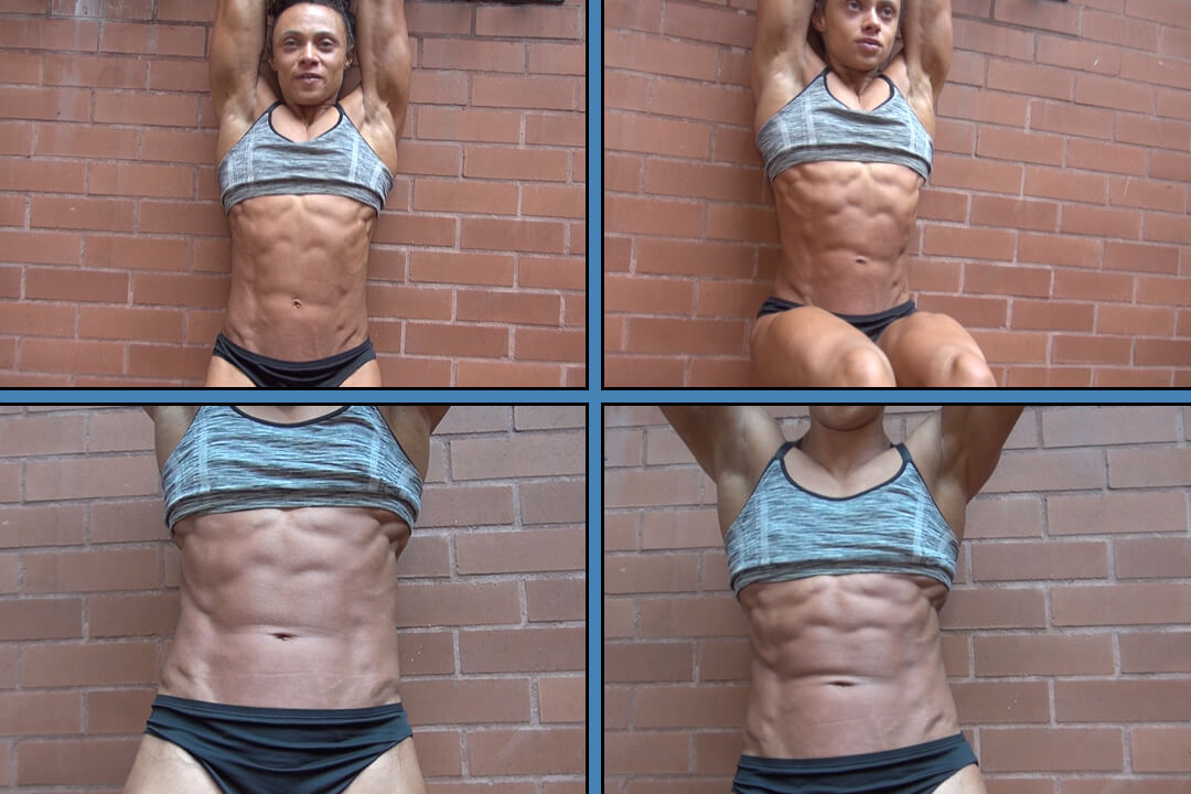 Working Her Amazing Abs